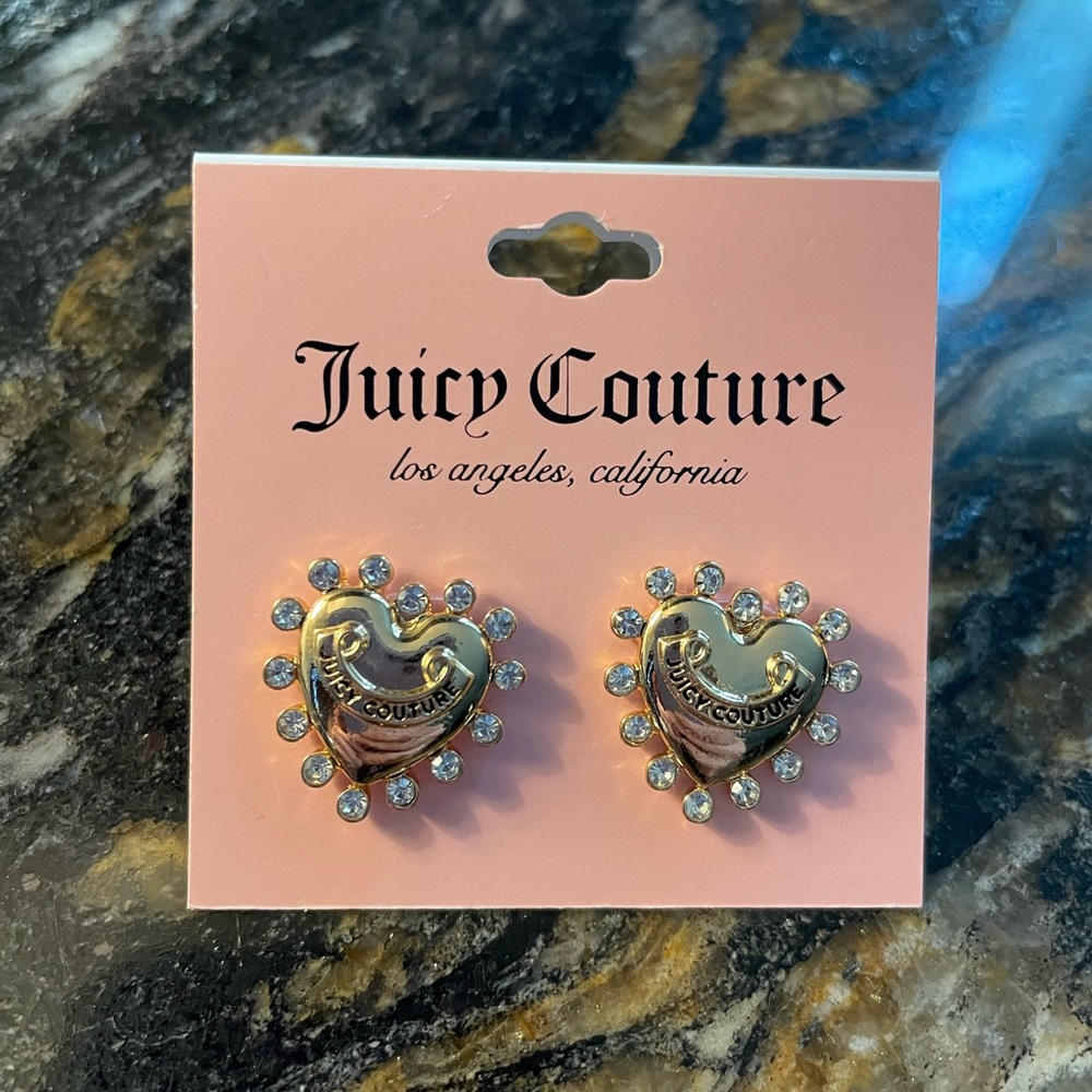 💖Juicy Couture Gold Heart Earrings